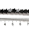 Natural Black Onyx(Dyed & Heated) Beads Strands G-G085-B44-02-4