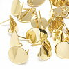 Brass Stud Earring Findings KK-N200-098-2
