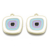 Alloy Enamel Pendants ENAM-N050-04-2