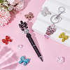 7Pcs 7 Colors Polymer Clay with Rhinestone Beads CLAY-GA0001-05-4