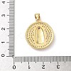 Brass Micro Pave Cubic Zirconia Pendants KK-D426-10G-3