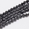 Imitate Austrian Crystal Bicone Glass Beads Strands X1-GLAA-F029-4x4mm-02-1