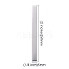 Tarnish Resistant 304 Stainless Steel Four Sides Engraved Pendants STAS-I140-30B-S-4