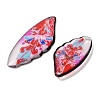 4Pcs 4 Styles Transparent Epoxy Resin Pendants RESI-B032-02F-2