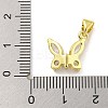 Rack Plating Brass Pave Cubic Zirconia Charms KK-G513-19G-3