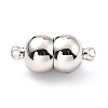 Tarnish Resistant 304 Stainless Steel Magnetic Clasps with Loops LS-STAS-M290-03P-1