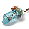 Quartz Crystal Pendant Necklaces NJEW-P287-01R-03-1