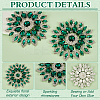 2Pcs Alloy with Rhinestone Handicraft Beading Appliques AJEW-FG0004-29B-4