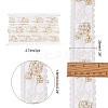 Flower Pattern Lace Embroidery Organza Trimming OCOR-FG0001-30-2