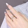 Stainless Steel Micro Pave Clear Cubic Zirconia Stackable Finger Rings WGD96BD-03-2