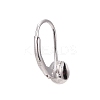 Anti-Tarnish Rhodium Plated 925 Sterling Silver Leverback Earring Findings STER-I017-084I-P-3
