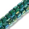 Electroplate Glass Beads Strands EGLA-D030-19F-1