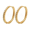 Rack Plating Brass Micro Pave Clear Cubic Zirconia Hoop Earrings for Women EJEW-C125-17A-G-4