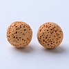 Unwaxed Natural Lava Rock Beads G-F325-14mm-13-1