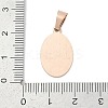 Ion Plating(IP) 304 Stainless Steel Pendants STAS-H356-07RG-3