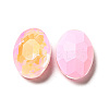 Mocha Fluorescent Style Glass Rhinestone Cabochons GGLA-M005-01B-223MK-2