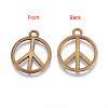 Tibetan Style Alloy Pendants X-MLF1847Y-NF-2