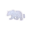 Bear with Plant DIY Food Grade Silicone Pendant Molds WG18168-02-1