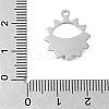 Anti-Tarnish 304 Stainless Steel Pendants STAS-D192-04P-3