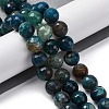 Natural Dragon Veins Agate(Dyed & Heated) Beads Strands G-K390-A01-01-1