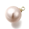 ABS Plastic Imitation Pearl Pendants FIND-H052-01H-01G-2