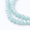 Electroplate Glass Beads Strands EGLA-R048-3mm-M2-3