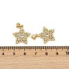 Brass Micro Pave Cubic Zirconia Pendants KK-S526-38G-3
