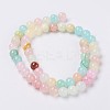 Natural Colorful Green Jade Beads Strands X-G-G757-01-6mm-3