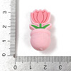 Flower Food Grade Silicone Focal Beads LS-SIL-A011-03B-01-3