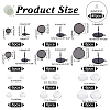 DIY Stud Earring Finding Making Kit DIY-DC0001-36-6