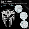 1Pc Alloy Headwear Masquerade Masks AJEW-GA0008-17P-4