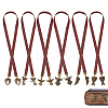 6Pcs Cowhide Leather Bookmark AJEW-HY00015-1