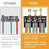 Rectangle Iron Medal Hanger Holder ODIS-WH0052-054-6