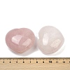 Heart Natural Rose Quartz Palm Stone G-C186-03H-2