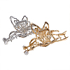 2Pcs 2 Colors Metal Claw Hair Clips AJEW-DJ0001-25-1