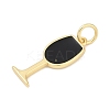 Brass Enamel Pendants KK-U062-02B-04-2