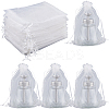 50pcs Large Organza Pouches Portable Shoes Bag Travel Storage Drawstring Bags OP-SP0001-03C-01-1