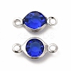 304 Stainless Steel with Glass Connector Charms LS-STAS-G305-08P-04-1