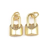 Brass Micro Pave Cubic Zirconia Pendants KK-A269-48G-1