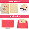 Valentine's Day Wooden Greeting Cards DIY-CP0011-91D-2