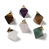 Natural Mixed Stone Gemstone Pendants G-P474-03G-1