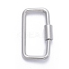 Non-Tarnish 304 Stainless Steel Screw Carabiner Lock Charms STAS-K213-11P-1