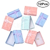 12Pcs 3 Colors Cardboard Paper Necklace Boxes CON-FS0001-18-3