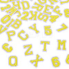 36Pcs 2 Sets 2 Styles Letter A~Z & Number 0~9 Polyester Embroidery Sew On Patches Sets PATC-TA0001-55D-2
