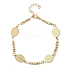 Religion 304 Stainless Steel Link Bracelets BJEW-F524-04A-G-4