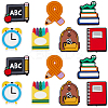 14Pcs 7 Styles Teachers' Day Food Grade Eco-Friendly Silicone Focal Beads SIL-SC0001-75-1