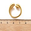 304 Stainless Steel Teardrop Cuff Rings RJEW-Q012-04G-5
