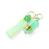 Floating Creative Cute Cartoon Liquid Filled Acrylic Cup Keychain KEYC-G052-02LG-2