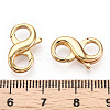 Brass Hook Clasps X-KK-N254-18G-3