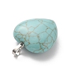 Synthetic Turquoise Pendants G-B042-02P-09-4